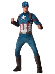 Captain America Deluxe - Adult Men's Costumes